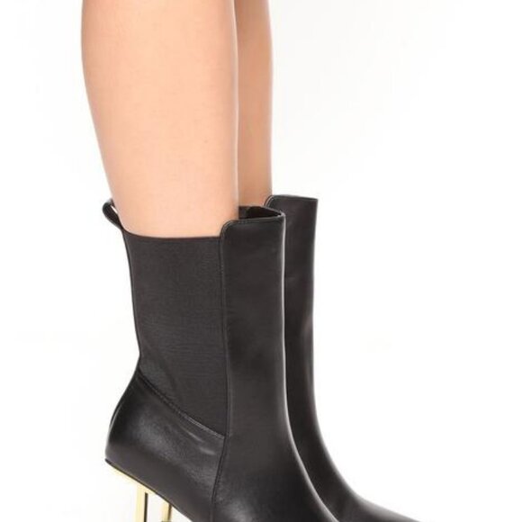 BLACK ON BLACK BOOTIES - Picture 2 of 7